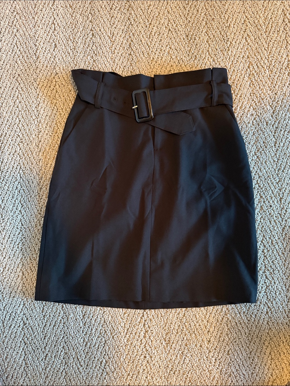 Banana Republic Black Belted Pencil Skirt